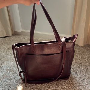 Madewell medium zip top transport tote